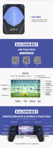 Image of Eachine E51 RC Quadcopter 720P Foldable Camera Selfie Drone with Altitude Hold - JustPeri - Drive Your Destiny