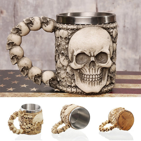 Image of Skeleton Mugs for Coffee, Juice and Beer - Halloween Special - JustPeri - Drive Your Destiny