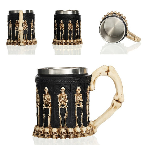 Image of Skeleton Mugs for Coffee, Juice and Beer - Halloween Special - JustPeri - Drive Your Destiny