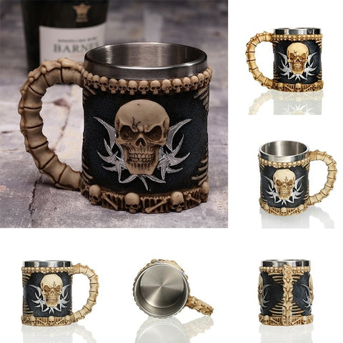 Image of Skeleton Mugs for Coffee, Juice and Beer - Halloween Special - JustPeri - Drive Your Destiny