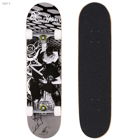 Image of Elifine Pro Skull Pattern Skateboard for extreme sports - JustPeri - Drive Your Destiny