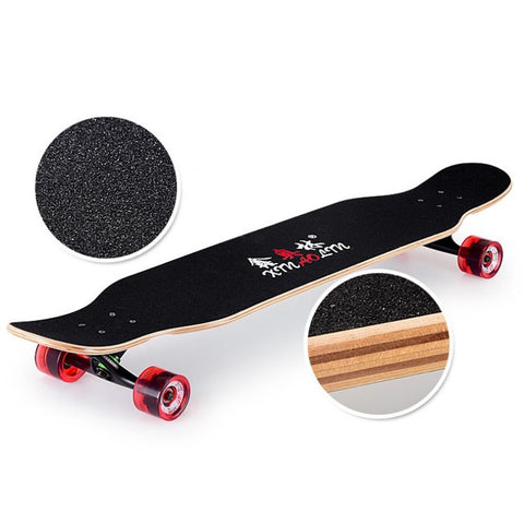Image of Multicolor Double Rocker Unisex Longboard - JustPeri - Drive Your Destiny
