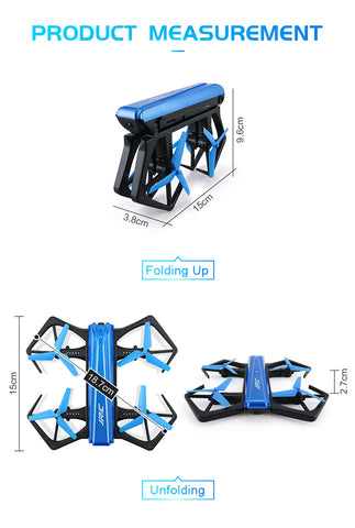 Image of Multiple Axis Foldable Mini RC Selfie Drone - JustPeri - Drive Your Destiny