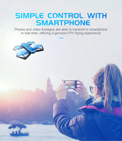 Image of Multiple Axis Foldable Mini RC Selfie Drone - JustPeri - Drive Your Destiny