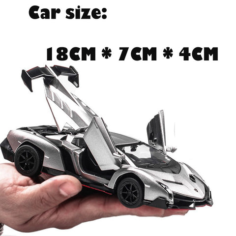 Image of Concept Car - Lamborghini Multi Color Die-cast metal Alloy car - Musical Flashing Pull Back Toy - JustPeri - Drive Your Destiny