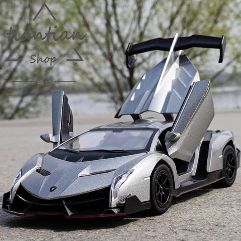 Image of Concept Car - Lamborghini Multi Color Die-cast metal Alloy car - Musical Flashing Pull Back Toy - JustPeri - Drive Your Destiny