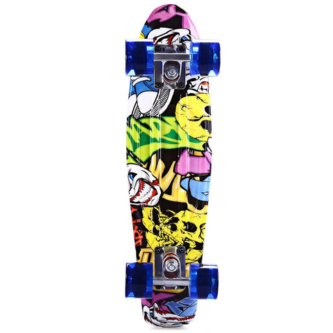 Image of Graffiti Style Complete Skateboard 22 Inch Retro Cruiser For Children - JustPeri - Drive Your Destiny