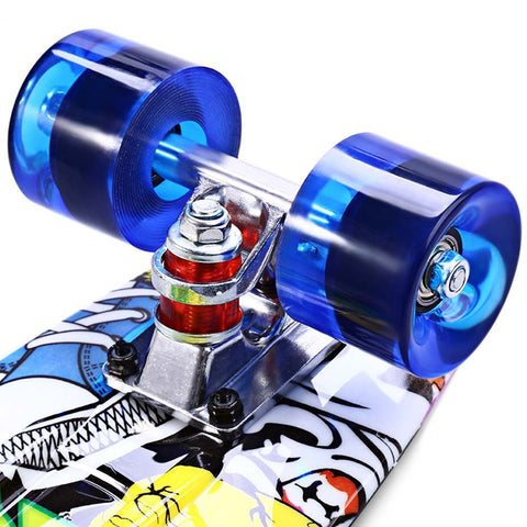 Image of Graffiti Style Complete Skateboard 22 Inch Retro Cruiser For Children - JustPeri - Drive Your Destiny