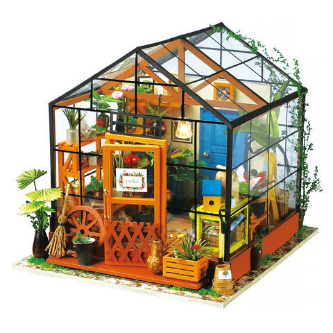 Image of Doll House - DIY Kathy's Green Garden with Furniture, Children, Adult Model Building Kits - JustPeri - Drive Your Destiny