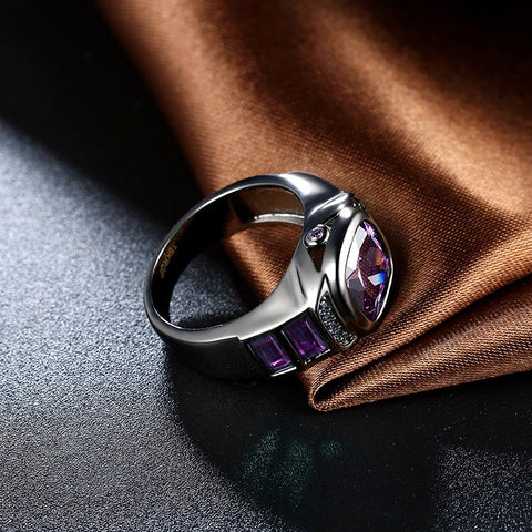 Image of Crystal Black-Gold Rings, Women Fashion Jewelry - JustPeri - Drive Your Destiny