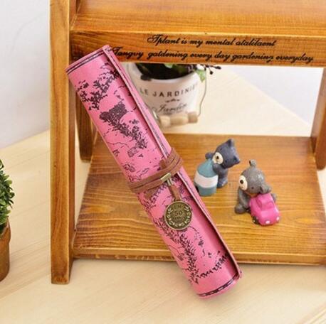 Image of Vintage Leather Treasure Map Pencil Case - JustPeri - Drive Your Destiny