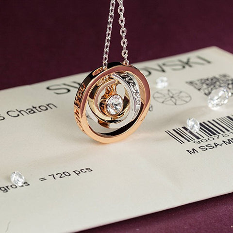 Image of Trendy Rhinestone Rings Pendant Chain- Women Fashion Jewelry - JustPeri - Drive Your Destiny