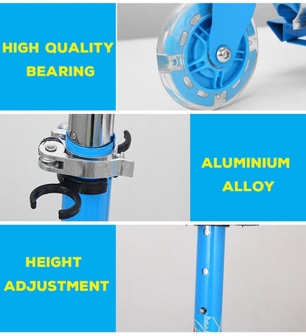 Image of Colorful Printed Height Adjustable Kids Scooter - JustPeri - Drive Your Destiny