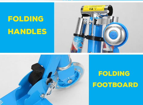 Image of Colorful Printed Height Adjustable Kids Scooter - JustPeri - Drive Your Destiny