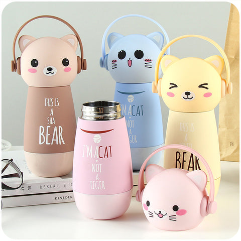 Image of Cute Trending Animal Thermos Flask for Kids - Back To School - JustPeri - Drive Your Destiny