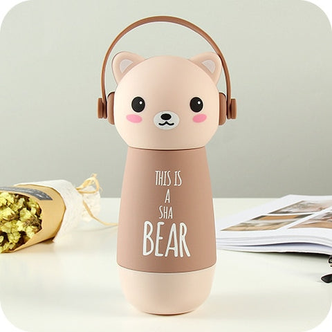 Image of Cute Trending Animal Thermos Flask for Kids - Back To School - JustPeri - Drive Your Destiny
