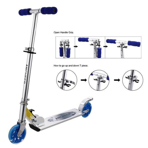 Image of Aluminum Height Adjustable Kick Scooter For Kids - JustPeri - Drive Your Destiny