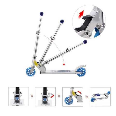 Image of Aluminum Height Adjustable Kick Scooter For Kids - JustPeri - Drive Your Destiny