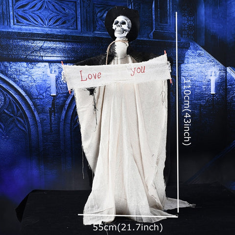 Image of Terrorizing Crawling Ghost Halloween Prop with Burning Eyes - JustPeri - Drive Your Destiny