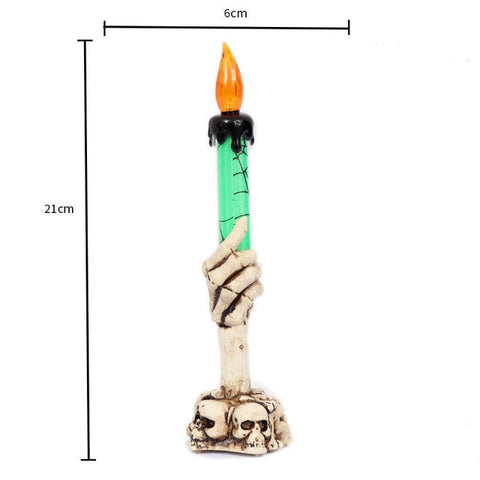 Image of LED Halloween Skull Candles, Skeleton Hand Holder- House of the Dead Collection - JustPeri - Drive Your Destiny