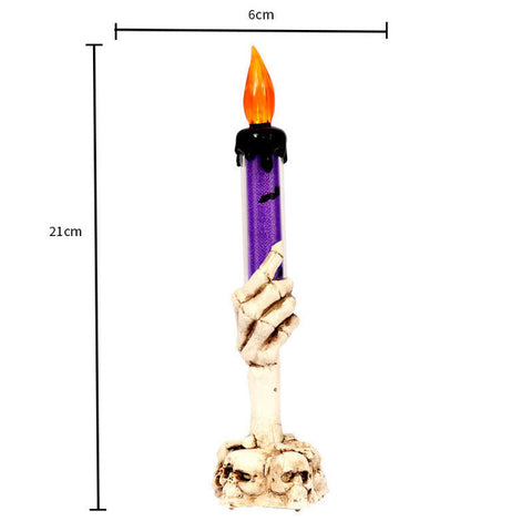 Image of LED Halloween Skull Candles, Skeleton Hand Holder- House of the Dead Collection - JustPeri - Drive Your Destiny