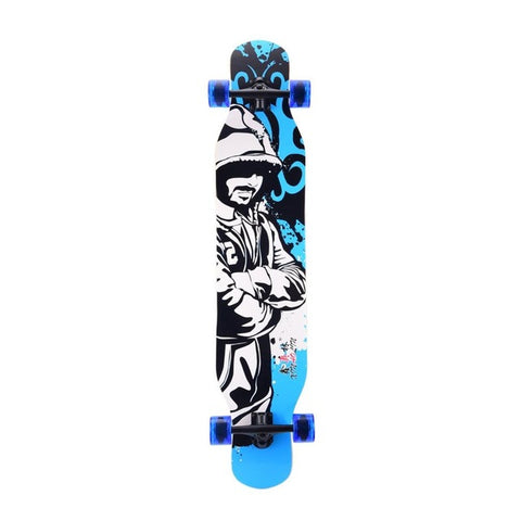 Image of Multicolor Double Rocker Unisex Longboard - JustPeri - Drive Your Destiny