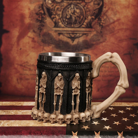 Image of Skeleton Mugs for Coffee, Juice and Beer - Halloween Special - JustPeri - Drive Your Destiny