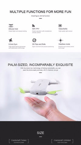 Image of Follow Me 720P Selfie Drone with Pocket Fit Design - JustPeri - Drive Your Destiny