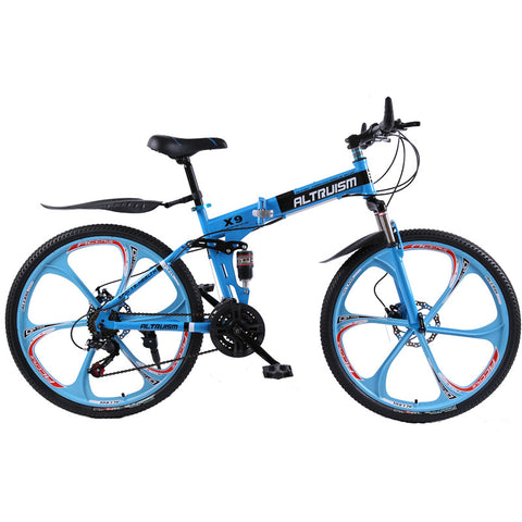 21-Speed Electric Foldable Mountain Bikes With Dual Disc Brake - JustPeri - Drive Your Destiny
