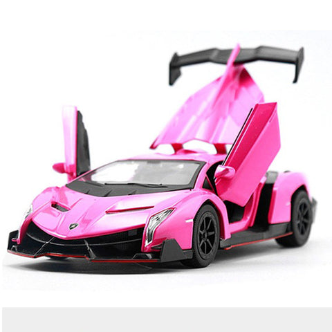 Image of Concept Car - Lamborghini Multi Color Die-cast metal Alloy car - Musical Flashing Pull Back Toy - JustPeri - Drive Your Destiny