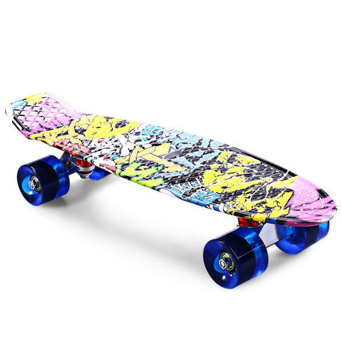Graffiti Style Complete Skateboard 22 Inch Retro Cruiser For Children - JustPeri - Drive Your Destiny