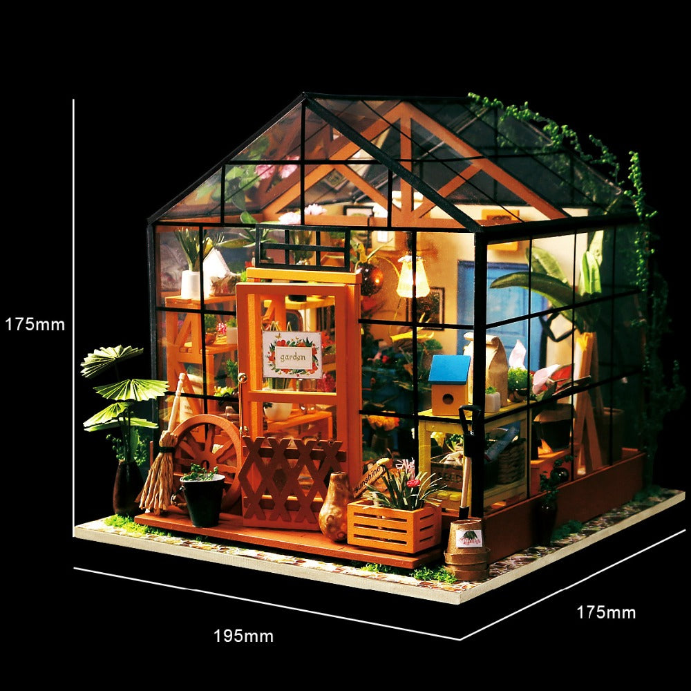 Doll House - DIY Kathy's Green Garden with Furniture, Children, Adult Model Building Kits - JustPeri - Drive Your Destiny