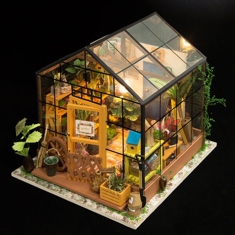 Image of Doll House - DIY Kathy's Green Garden with Furniture, Children, Adult Model Building Kits - JustPeri - Drive Your Destiny