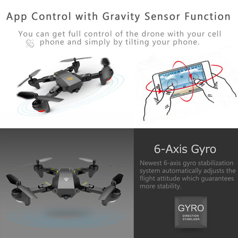 Image of FOV Wide Angle Selfie Camera Drone - Foldable RC Quadcopter - JustPeri - Drive Your Destiny
