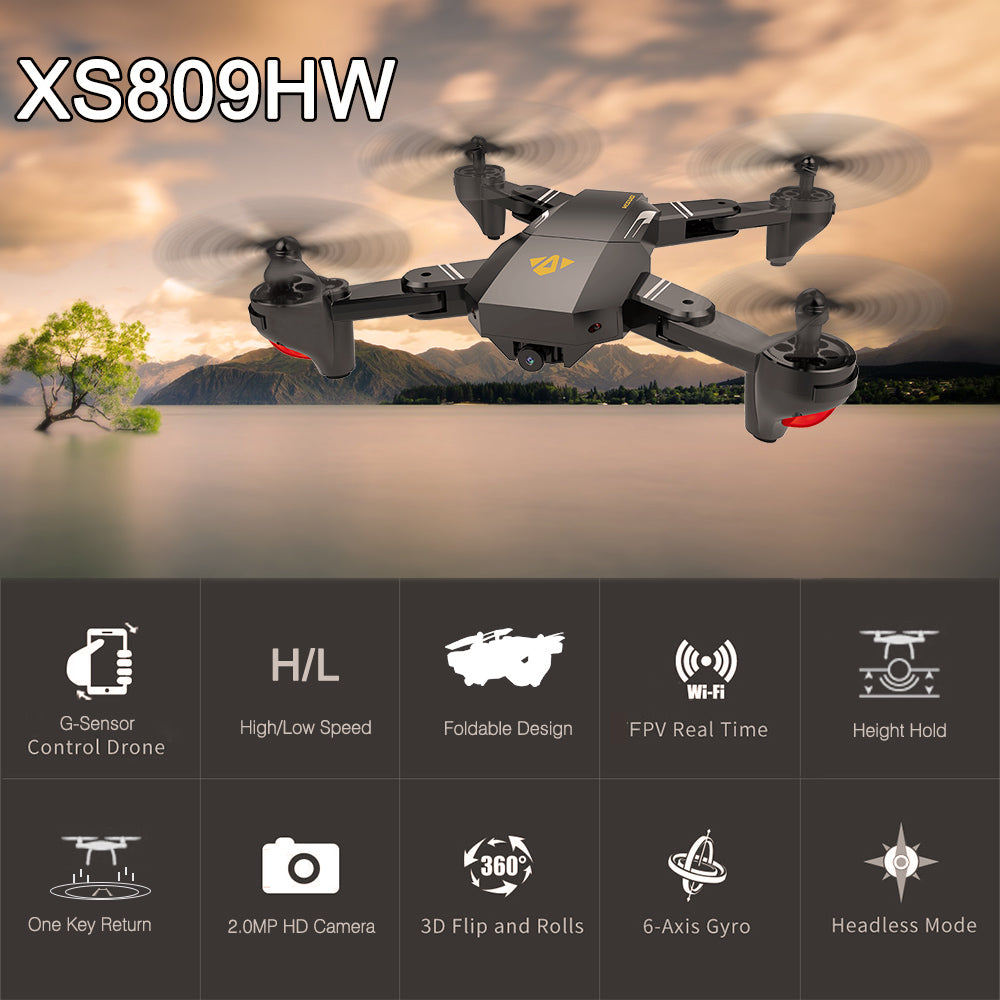 FOV Wide Angle Selfie Camera Drone - Foldable RC Quadcopter - JustPeri - Drive Your Destiny