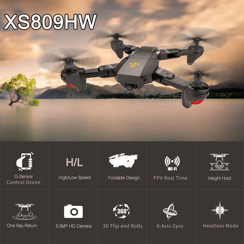 Image of FOV Wide Angle Selfie Camera Drone - Foldable RC Quadcopter - JustPeri - Drive Your Destiny