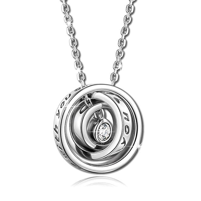 Trendy Rhinestone Rings Pendant Chain- Women Fashion Jewelry - JustPeri - Drive Your Destiny