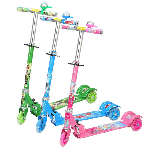 Image of Colorful Printed Height Adjustable Kids Scooter - JustPeri - Drive Your Destiny