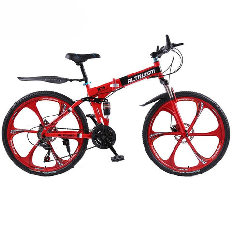 Image of 21-Speed Electric Foldable Mountain Bikes With Dual Disc Brake - JustPeri - Drive Your Destiny