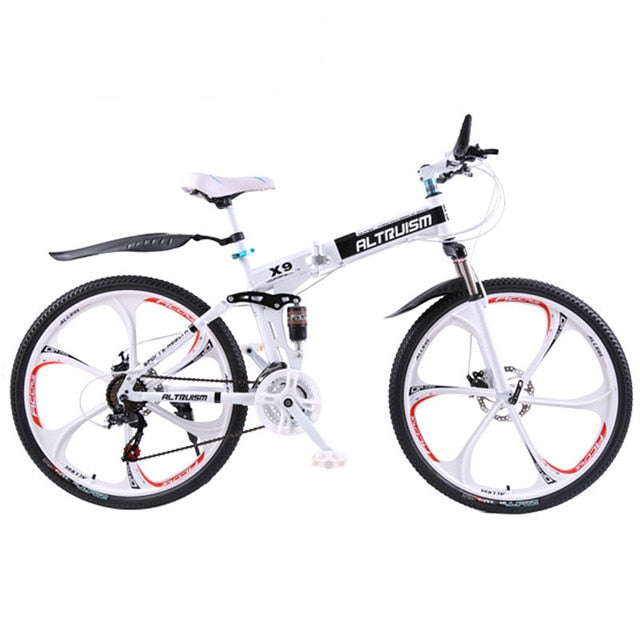 21-Speed Electric Foldable Mountain Bikes With Dual Disc Brake - JustPeri - Drive Your Destiny